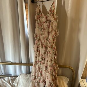 Altar'd State Pink Floral Maxi Dress